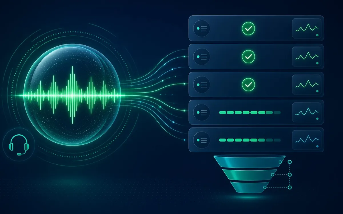 Concept illustration for AI Voice Lead Engagement