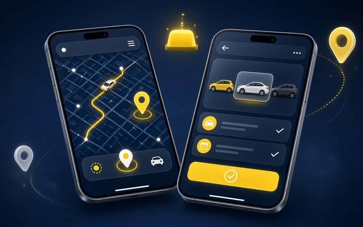 Concept illustration for HBM: Taxi Management