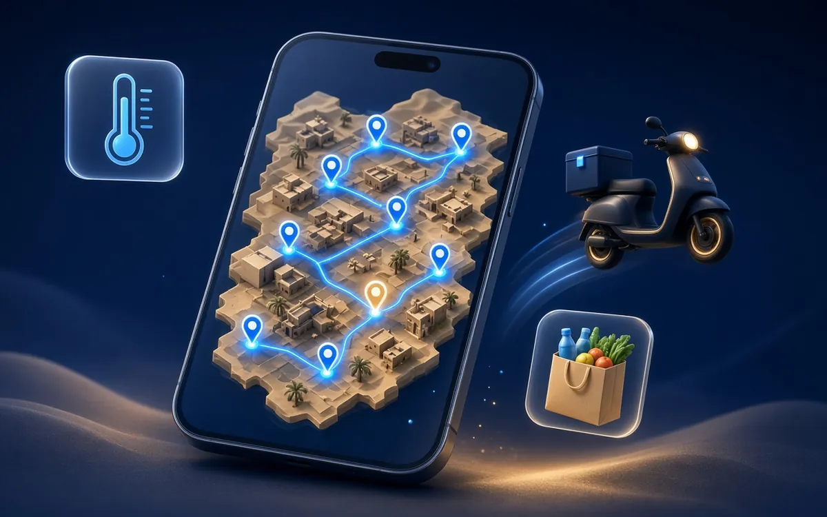 Concept illustration for Smart Logistics & Supply Chain Platform